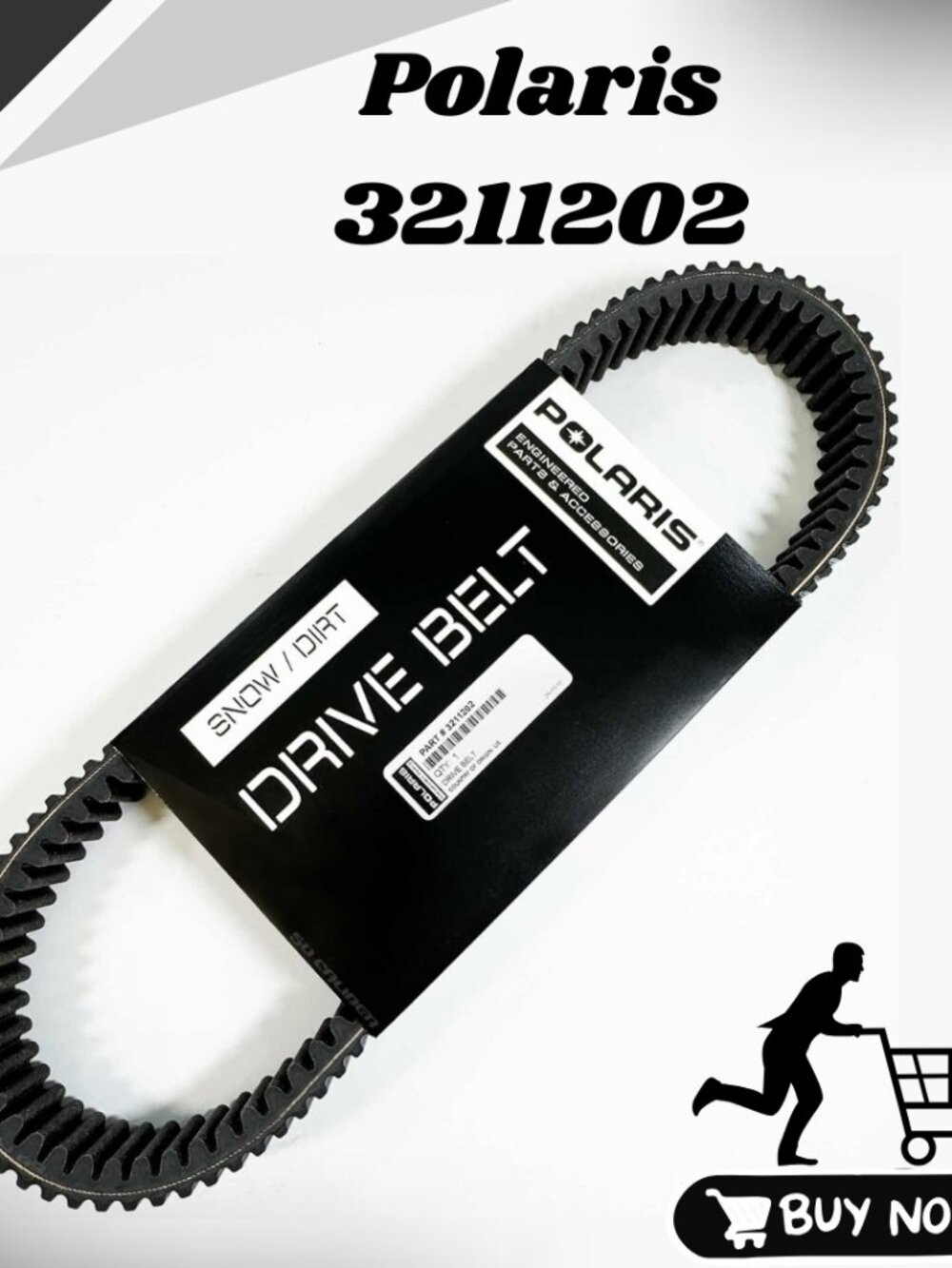 Polaris RZR Drive Belt for Pro XP, Pro XP 4, Turbo S, Turbo S 4, Turbo R 3211202